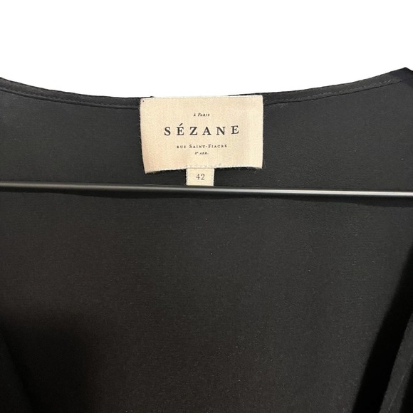 Sezane Black Blouse - Picture 3 of 10